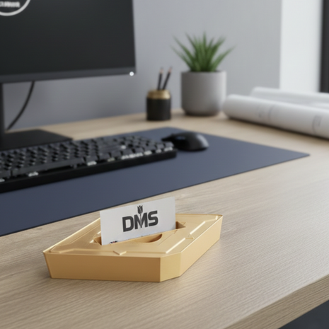 Visitenkartenhalter &bdquo;Die Wendeschneidplatte&ldquo; &ndash; Nachhaltig &amp; Einzigartig